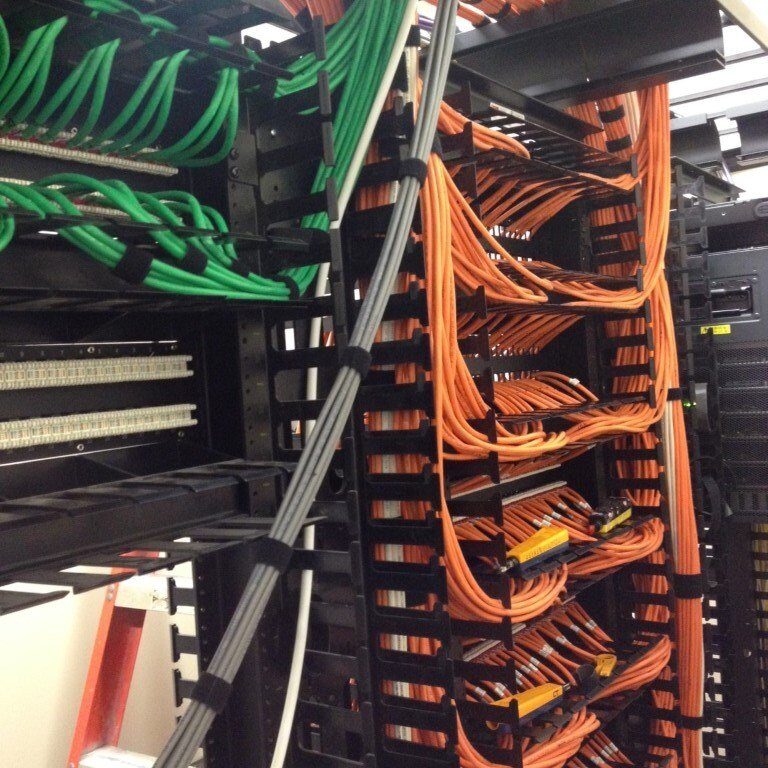 cabling work by Decker Electric